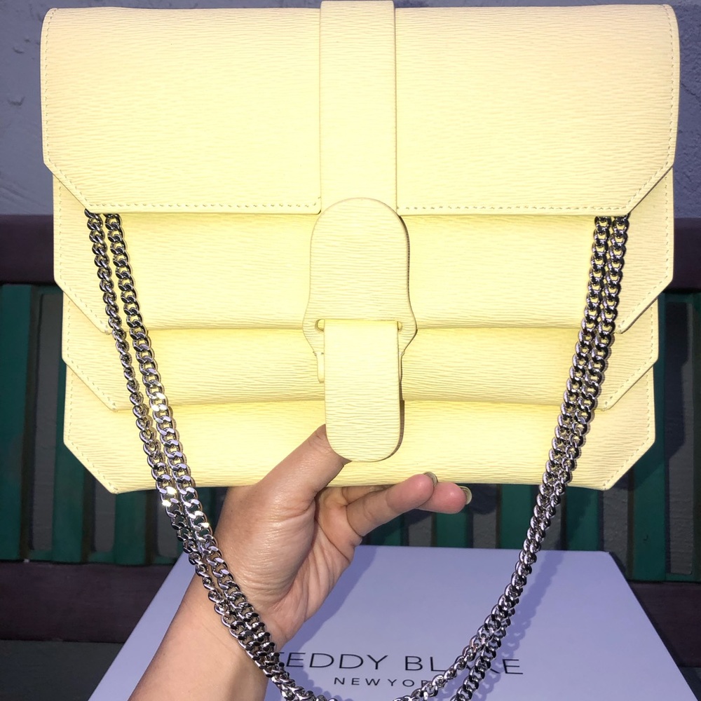 Senreve Yellow Leather Bag - Picture 3 of 11